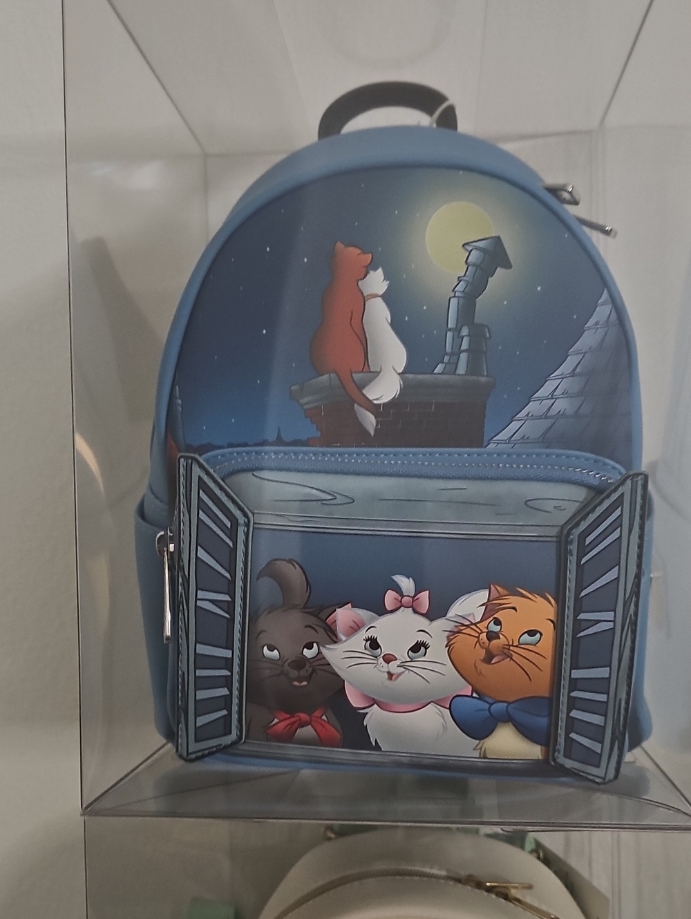 NWT Loungefly Disney The Aristocats Window Portrait Glow-in-the-Dark Backpack - Picture 5 of 6